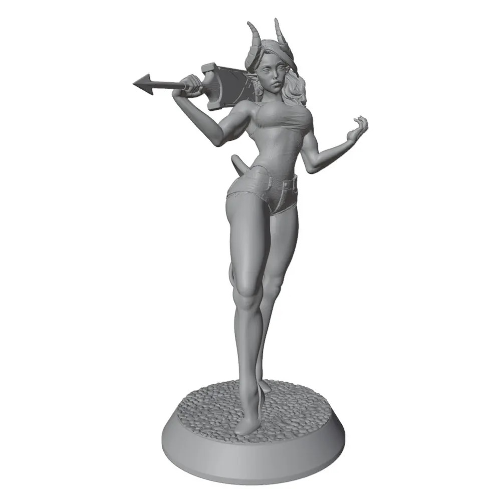 1/24 75mm  Anime Character Statue GK Miniature 3D Printed Gray Model Figurine DIY Doll Model Unassembled And Unpainted