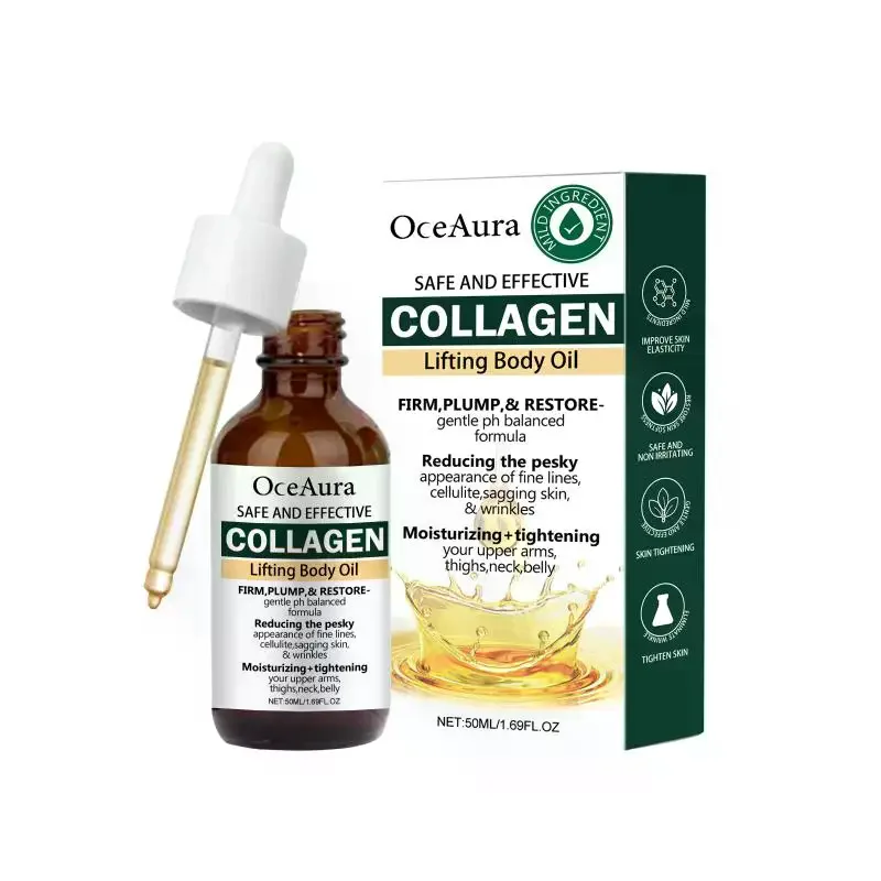 Collagen Nourishing Body Oil Ultra Moisture Retention Essential Oil Gentle and Fast Absorbing For All Over Skin