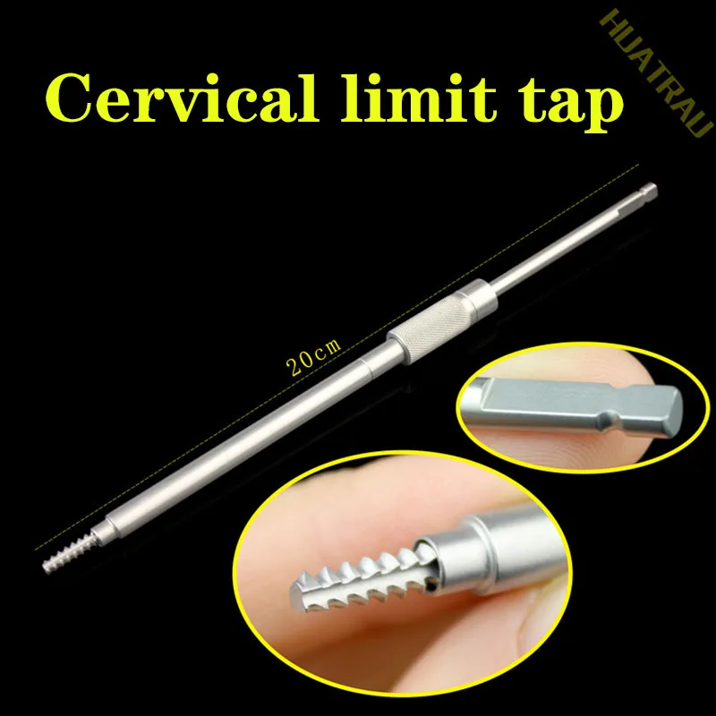 

Limit tap adjustable depth tapping orthopedics instrument medical cervical pedicle titanium bone screw plate rod drill hole tool