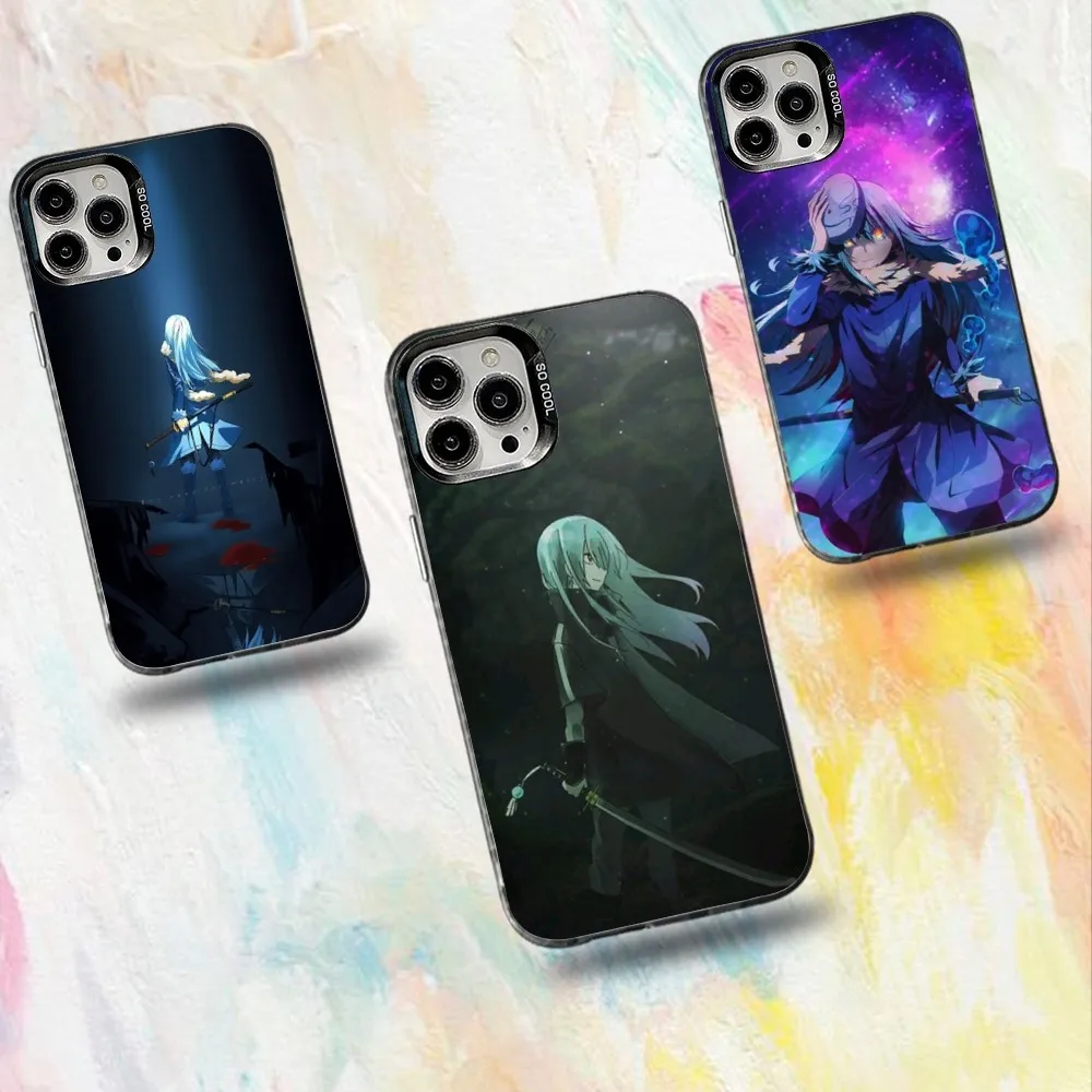 

Tensei Slime Rimuru Phone Case For iPhone 16,15,14,13,12,11,Mini,Pro,SE,MAX White Matte Shockproof Cover