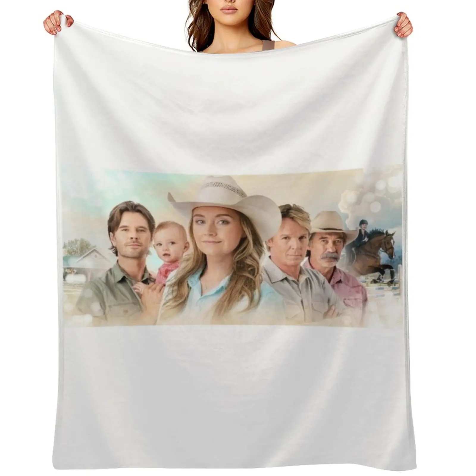 

Heartland - family Throw Blanket Heavy Large Furry sofa bed Blankets