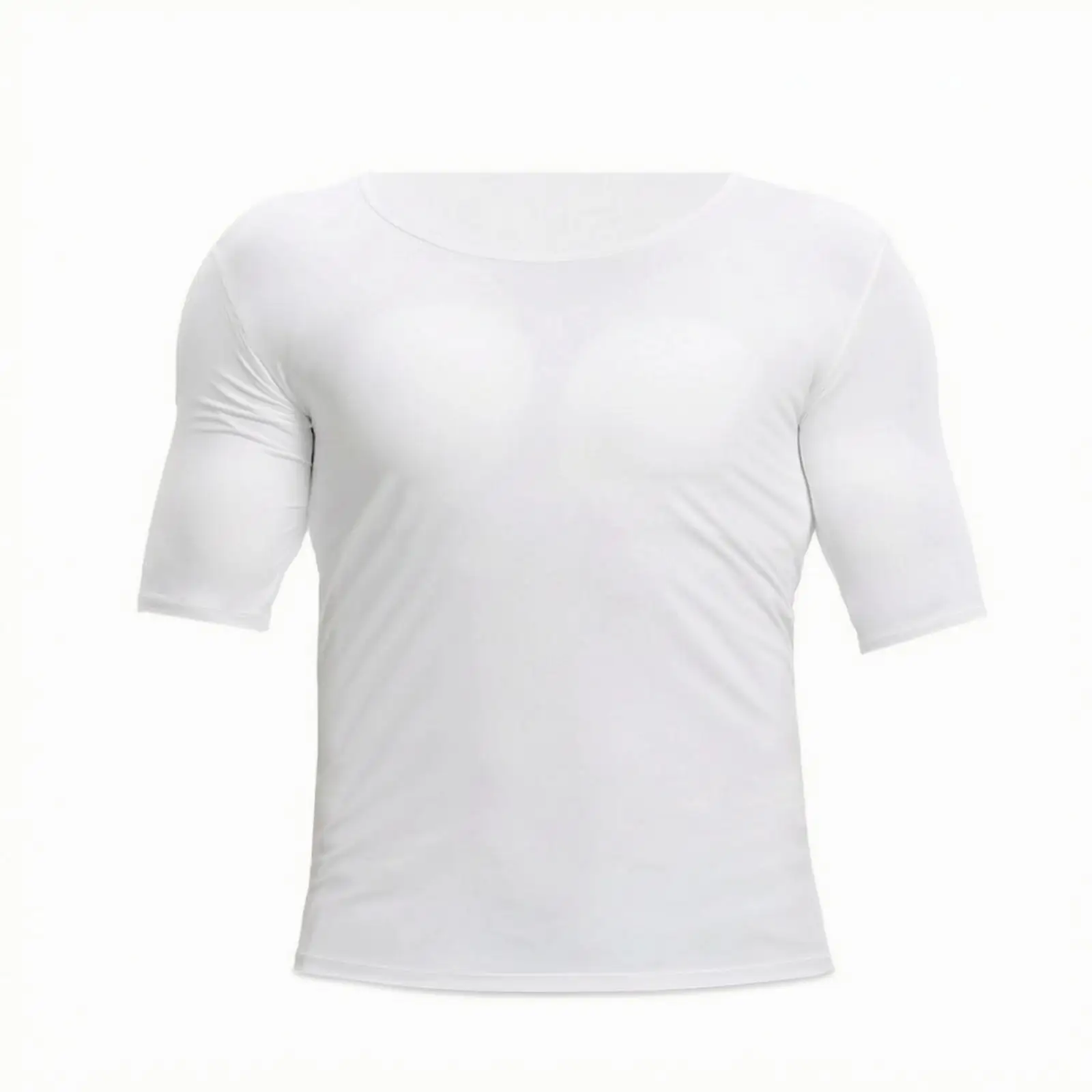 Muscle Undershirt with Chest Padding Sculpted Shapewear High-Density for Men