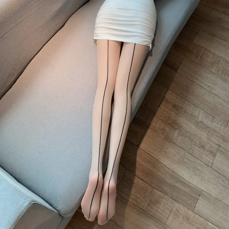 Pantyhose Women Lingerie Sexy Striped Thigh High Stockings Women Tights Female Hosiery High Waist Body Stockings Pantyhose Tight