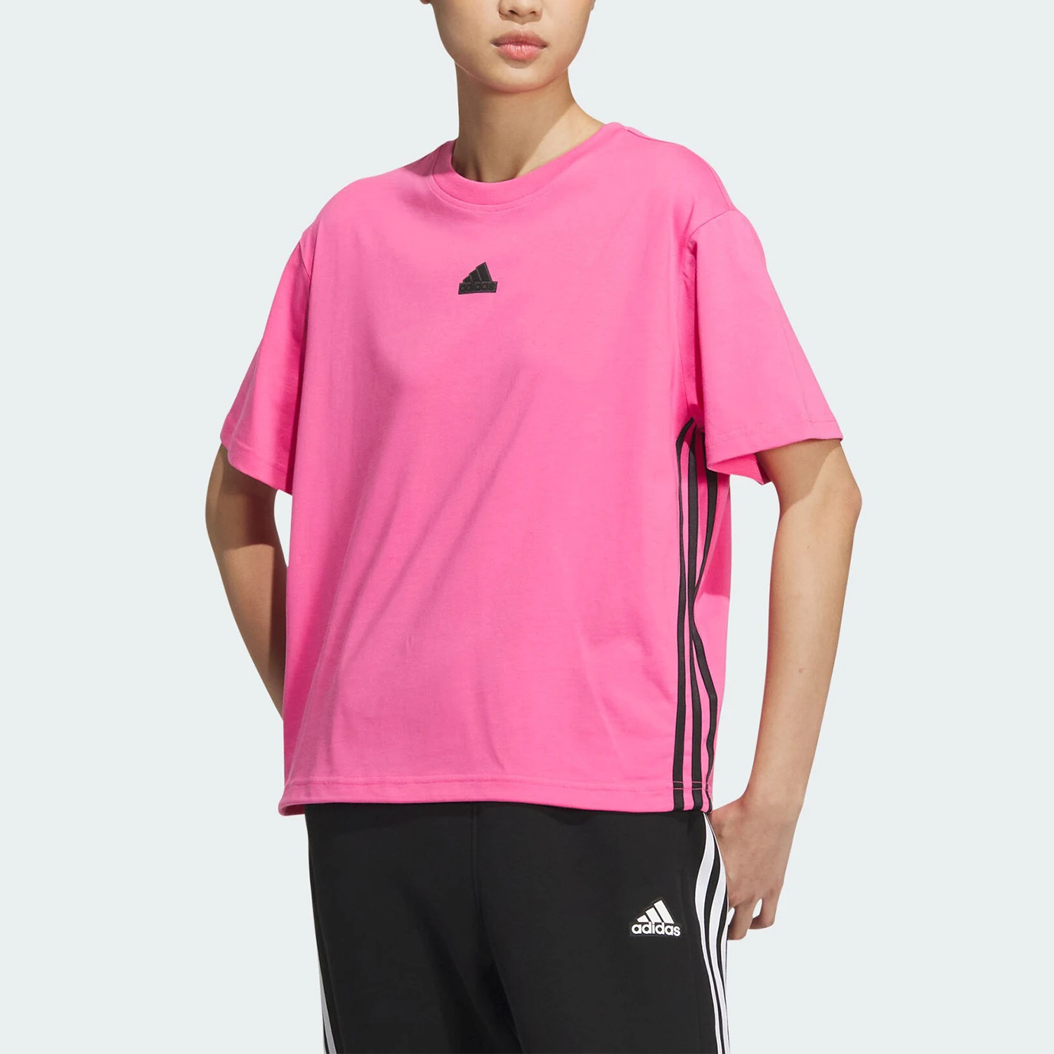 

Adidas genuine genuine New Women's Knit Round Neck Sport Casual T-Shirt JJ1094