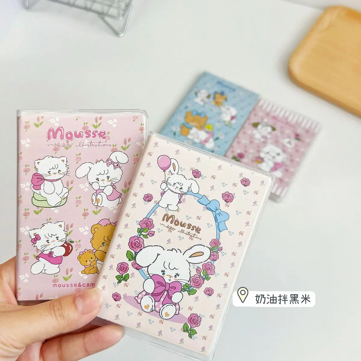 

4pcs Kawaii Mikko Handbooks Anime Cartoon Cute Student Diary High Beauty Notebook Portable Notepad A7 Girls Birthday Gifts Toys