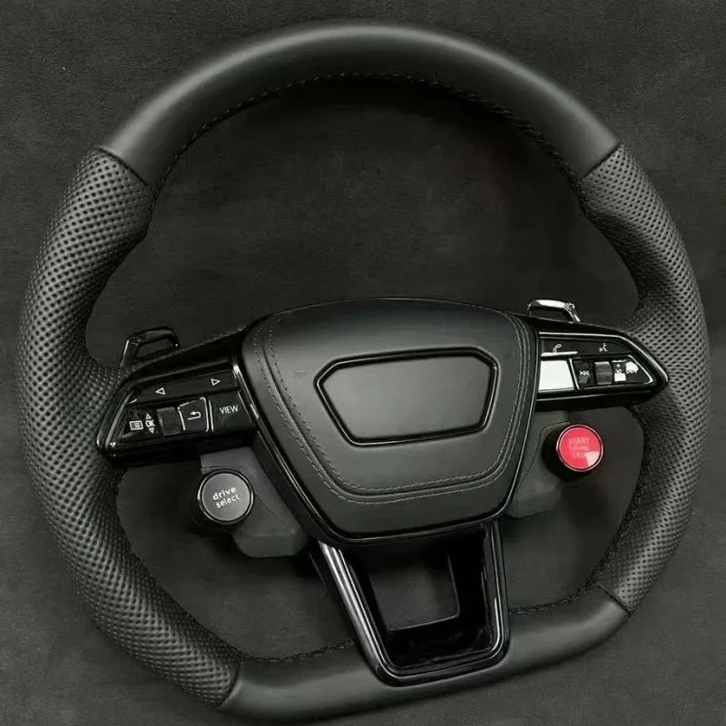 

For Audi Rs3 Rs4 Rs5 Rs6 Rs7 S3 S4 S5 2012-2024 Steering Wheel Large Pick Modification Car Accessories Sports Steering Wheel