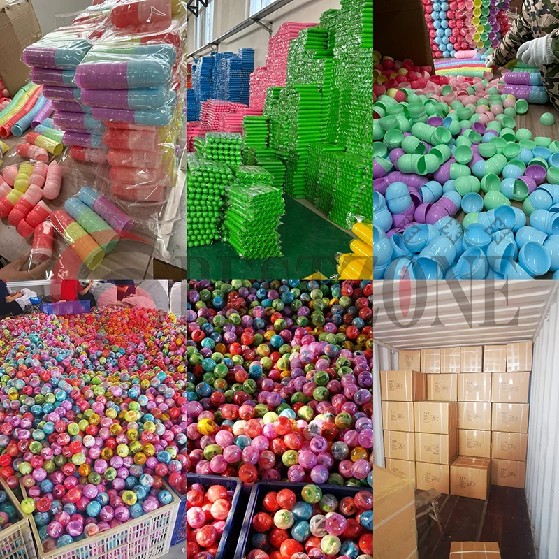 20Pcs Or 10Pcs 100MM Toy Capsule Transparent Colorful Plastic PP Open Balls Eggshell Empty Container Vending Machine 4-inch