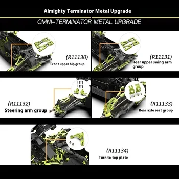 Ralaro 올 어라운드 터미네이터 Rc 원격 제어 자동차, 레이싱 자동차, PC 자동차 쉘 커플러, 타이어 리모컨 자동차 