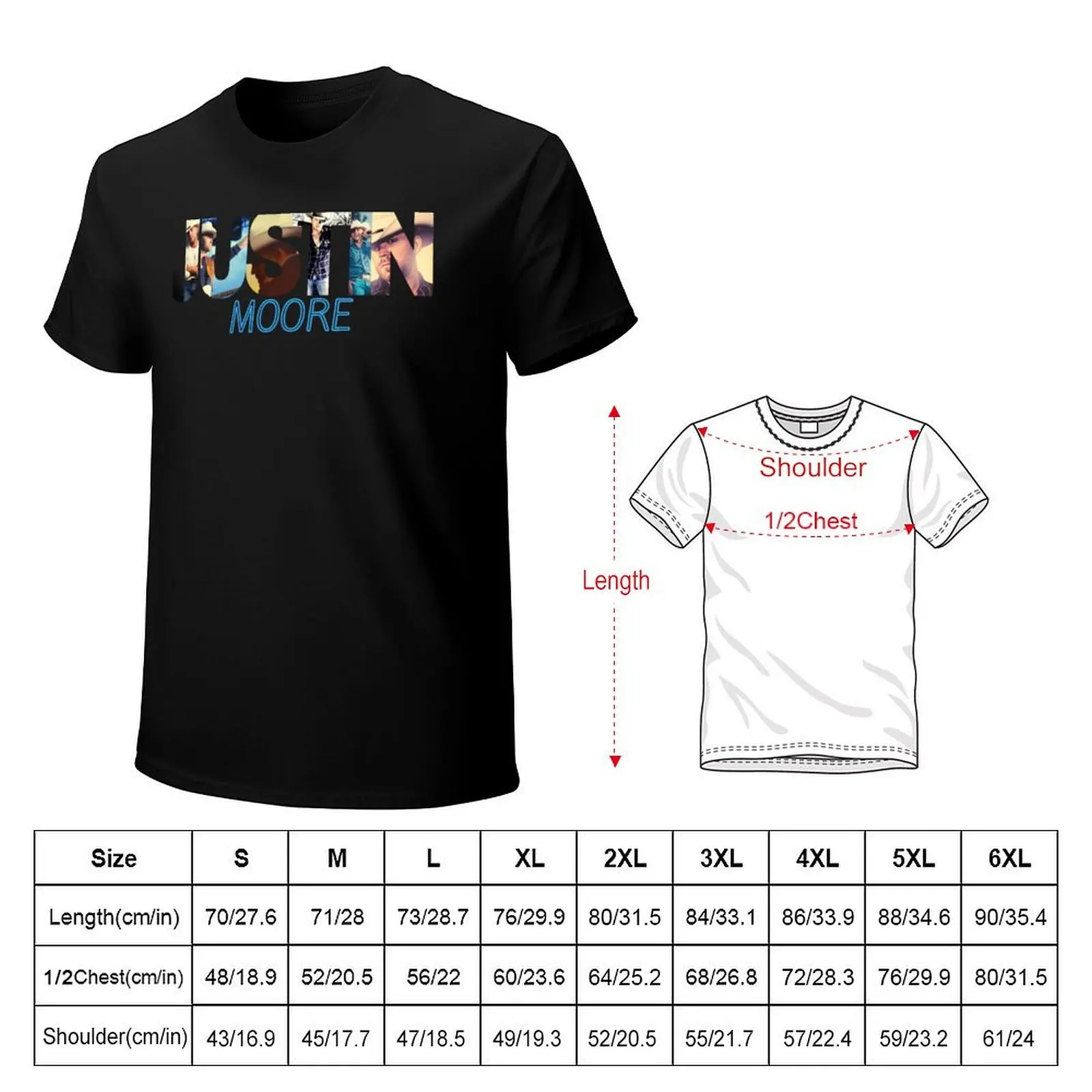 justin moore essential t shirt justin moore artist sticker T-Shirt Casual Loose Daily Wear T-Shirt