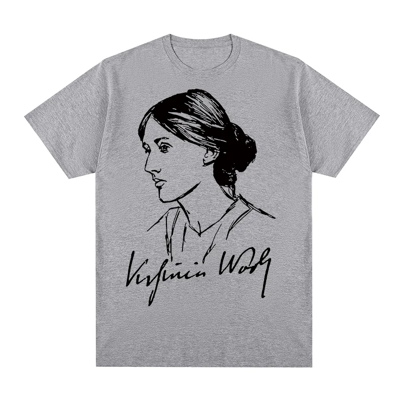 

Винтажная футболка Virginia Woolf, авторский писатель, поток сознания, хлопковая мужская футболка, новая футболка, женские топы