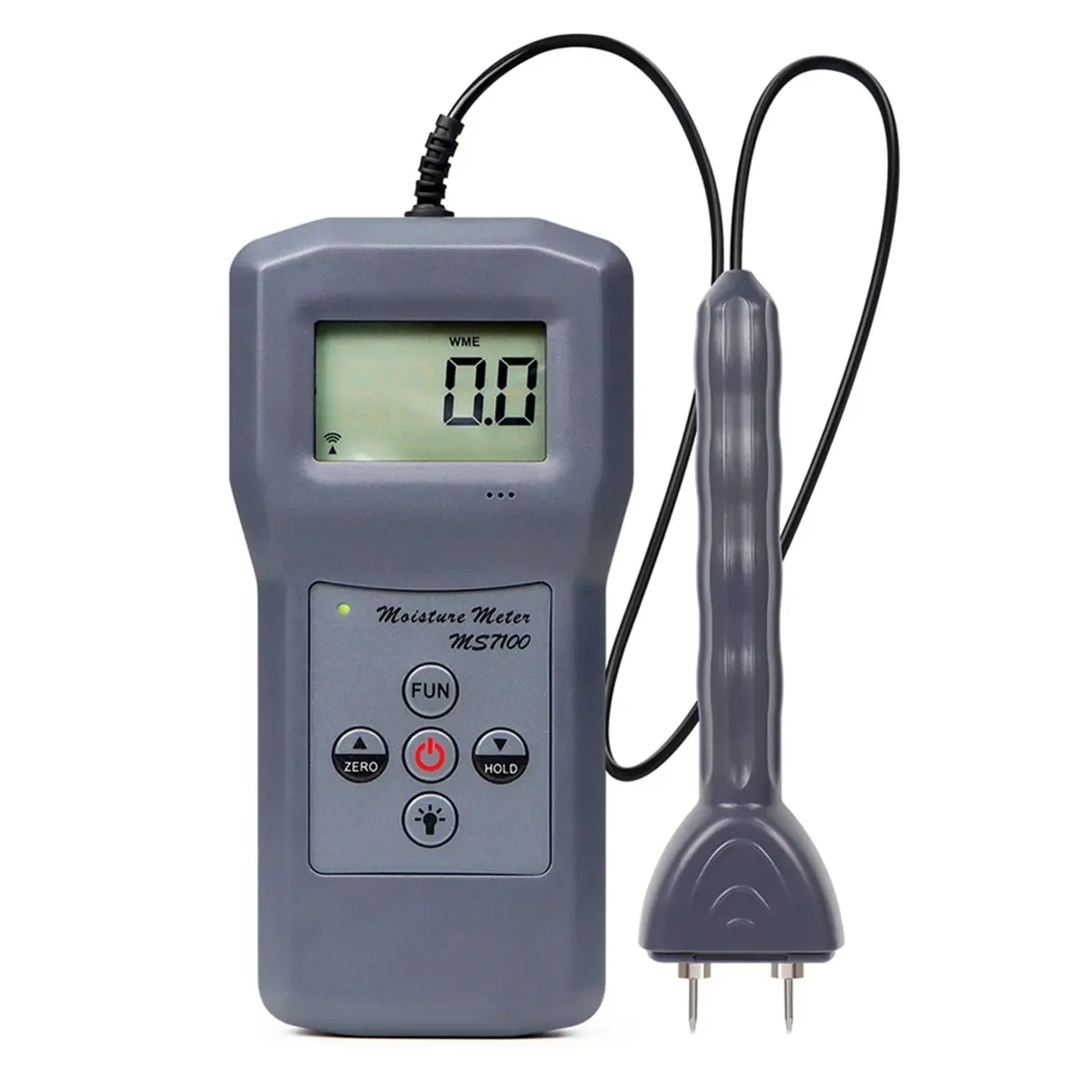 Budget-Friendly-MS7100 Digital Wood Moisture Meter 0-80% Range Pin Type for Wood Bamboo