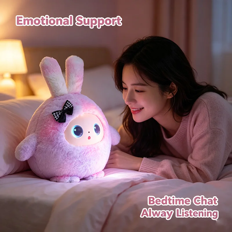 AI Intelligent Interactive Plush Doll Toy Voice Talking Chat Kids Early Educational Robot Electronic Pet Gift for Boys Girls
