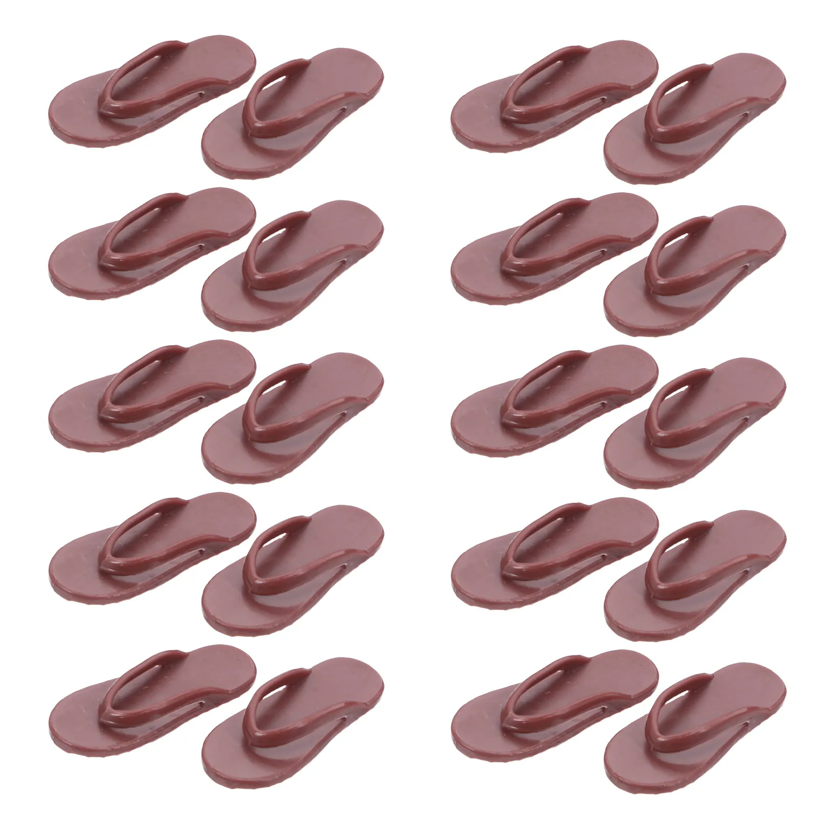 

50Pcs Beach Sandals for 11 Inch Summer Inspired Miniature Cute Barefoot Shoes for Dress Up Creative Play