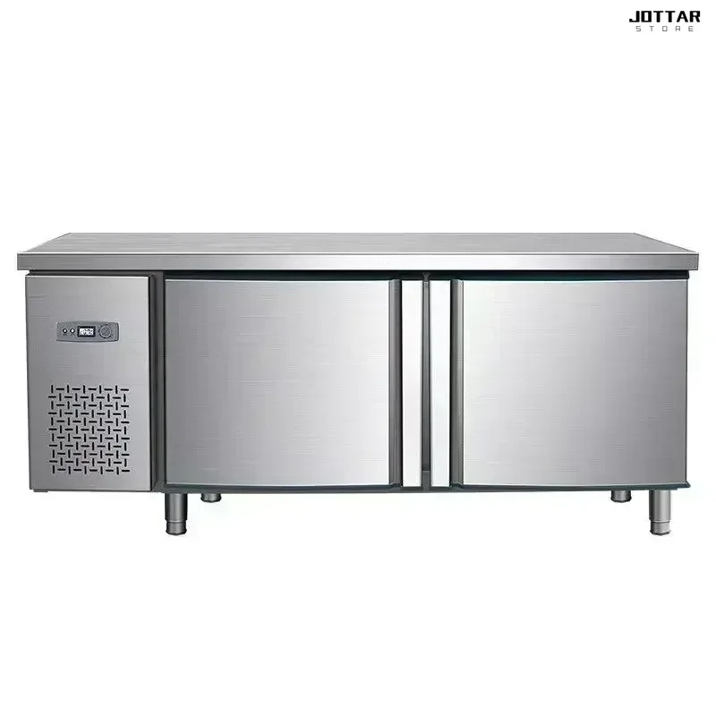 New refrigerated . For commercial restaurant. Freezer. Stainless steel. Frozen . With refrigeration preservation function.