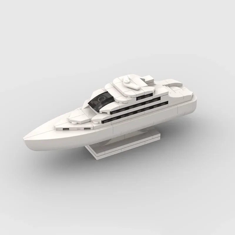 

129pcs MOC Boat Micro Yacht Model Building Blocks Construction Festival Gifts DIY Assemble Creative Education Brick Toys Idea