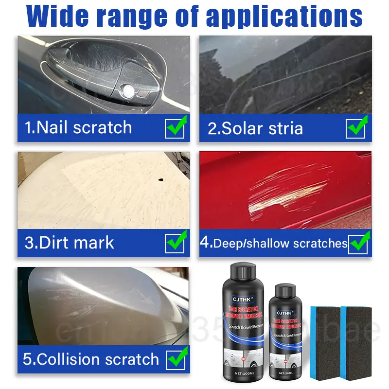 مزيل خدوش السيارة أدوات العناية بالطلاء مزيل الدوامة التلقائي إصلاح الخدوش تلميع السيارات طحن الجسم مجمع المضادة للخدش الشمع #3