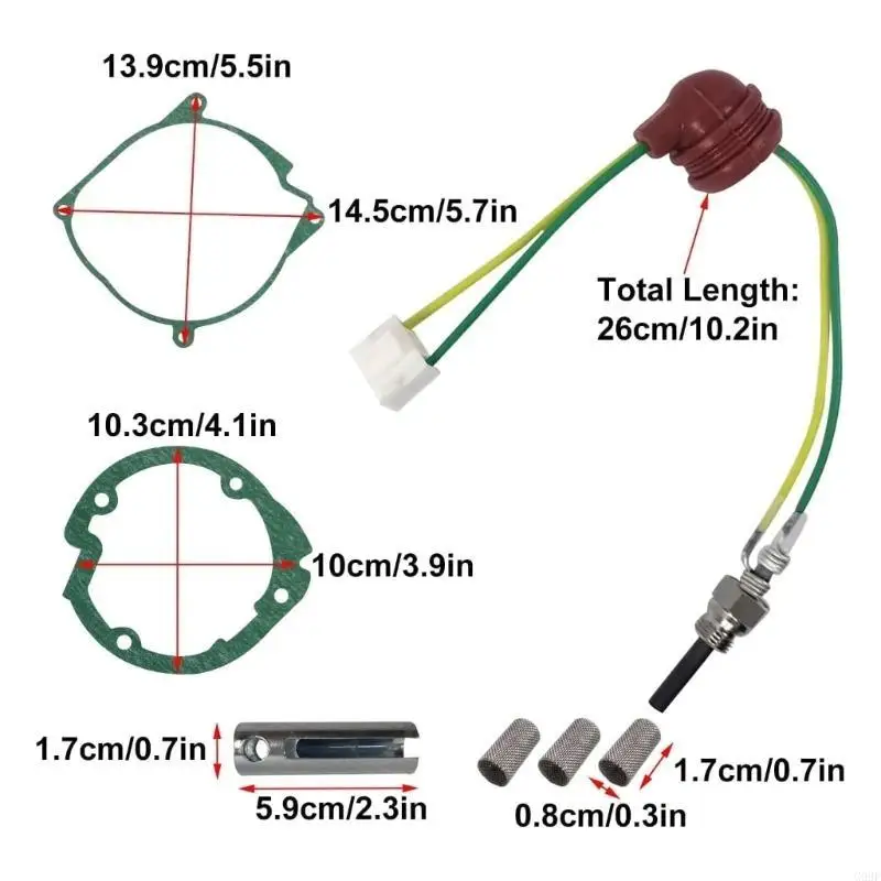 G99F Quick Start Ceramic Pin Pint Комплект 12 В 3 кВт 8 кВт.