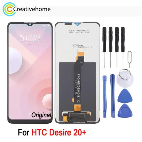 6.5 inch IPS LCD Screen For HTC Desire 20 Plus / HTC Desire 20+ Phone LCD Display Touch Screen Digitizer Repair Replacement Part