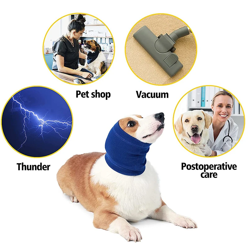 Dog Ear Muffs Noise Protection Dog Ear Wrap Hematoma Calming Cap For Dogs