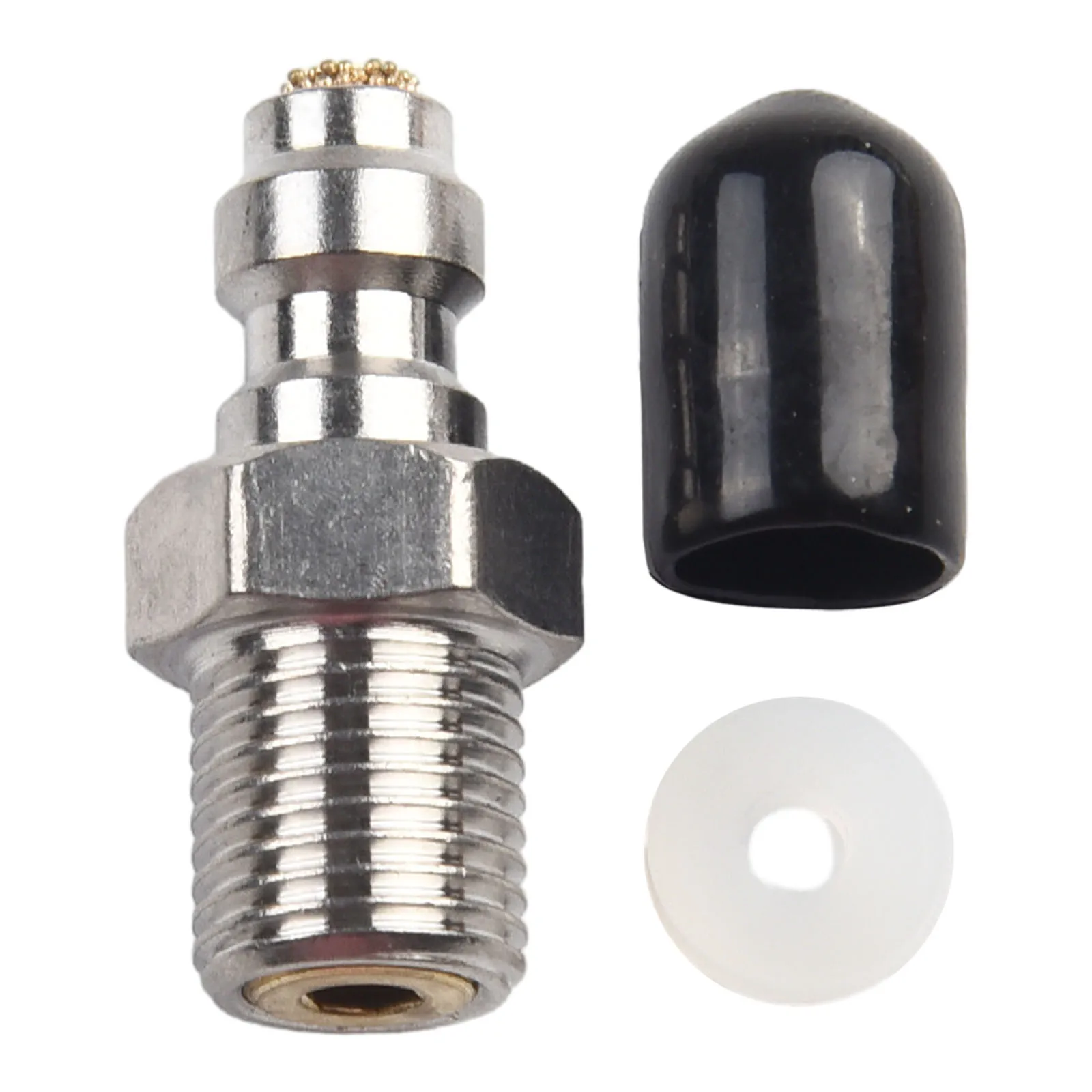 1PC 8mm Quick Connect Check Valve With Filter Male Plug Adapter PCP Filling Joint M10*1 Male Connector For High Pressure Pumps
