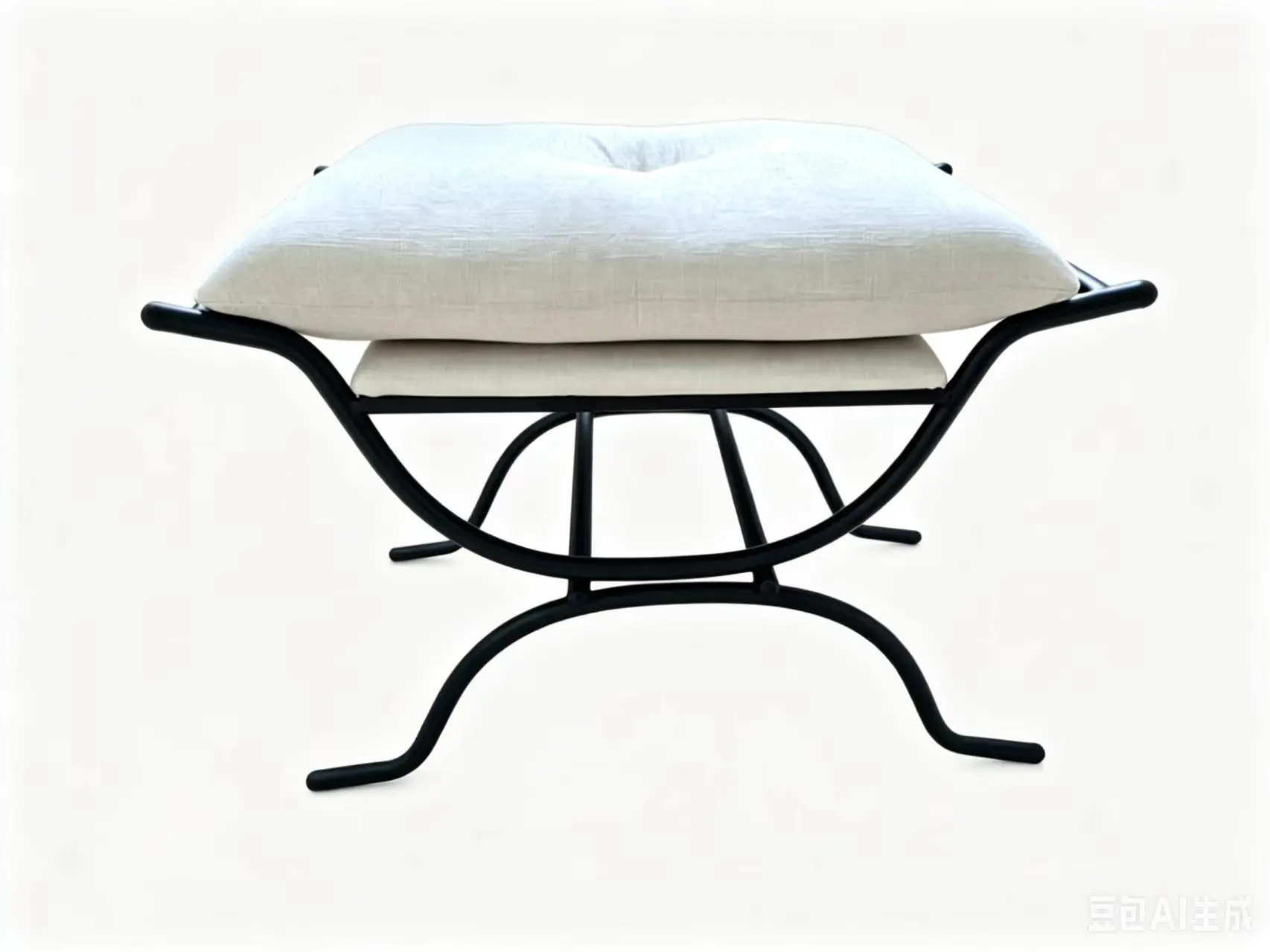 French-style Dressing Stool, Minimalist Design, Designer Makeup, Retro Wrought Iron Shoe Changing Stool, Vintage Home Side Stool image 6