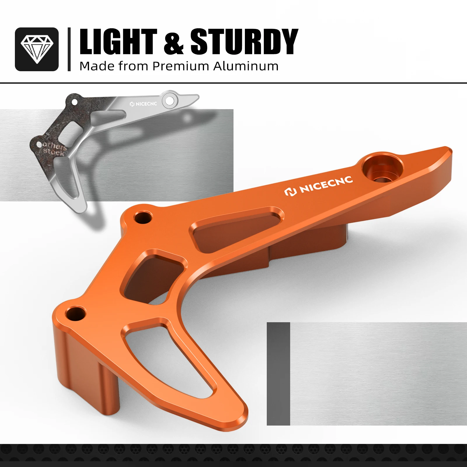 NICECNC Case Saver Chain Guard Sprocket Cover For KTM 690 Enduro R & SMC R 2009-2023 Husqvarna 701 Enduro & SM GasGas 700 SM/E