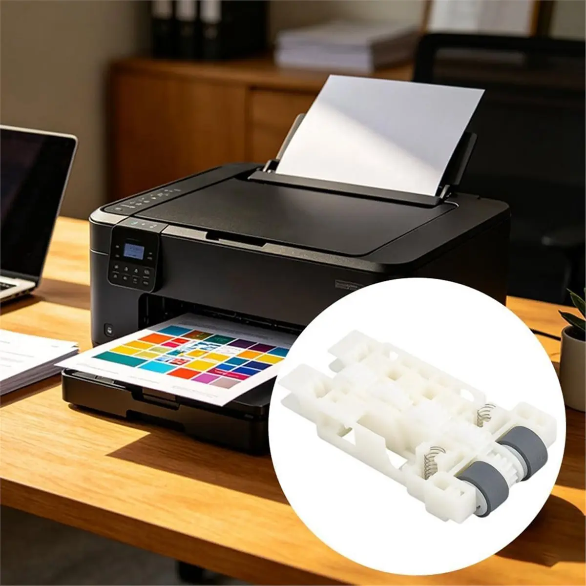 Paper Roller Assembly Kit Paper Feed Pickup Roller Replacement for ET-4760 4850 5150 3850 3700 3750 3760 Printers