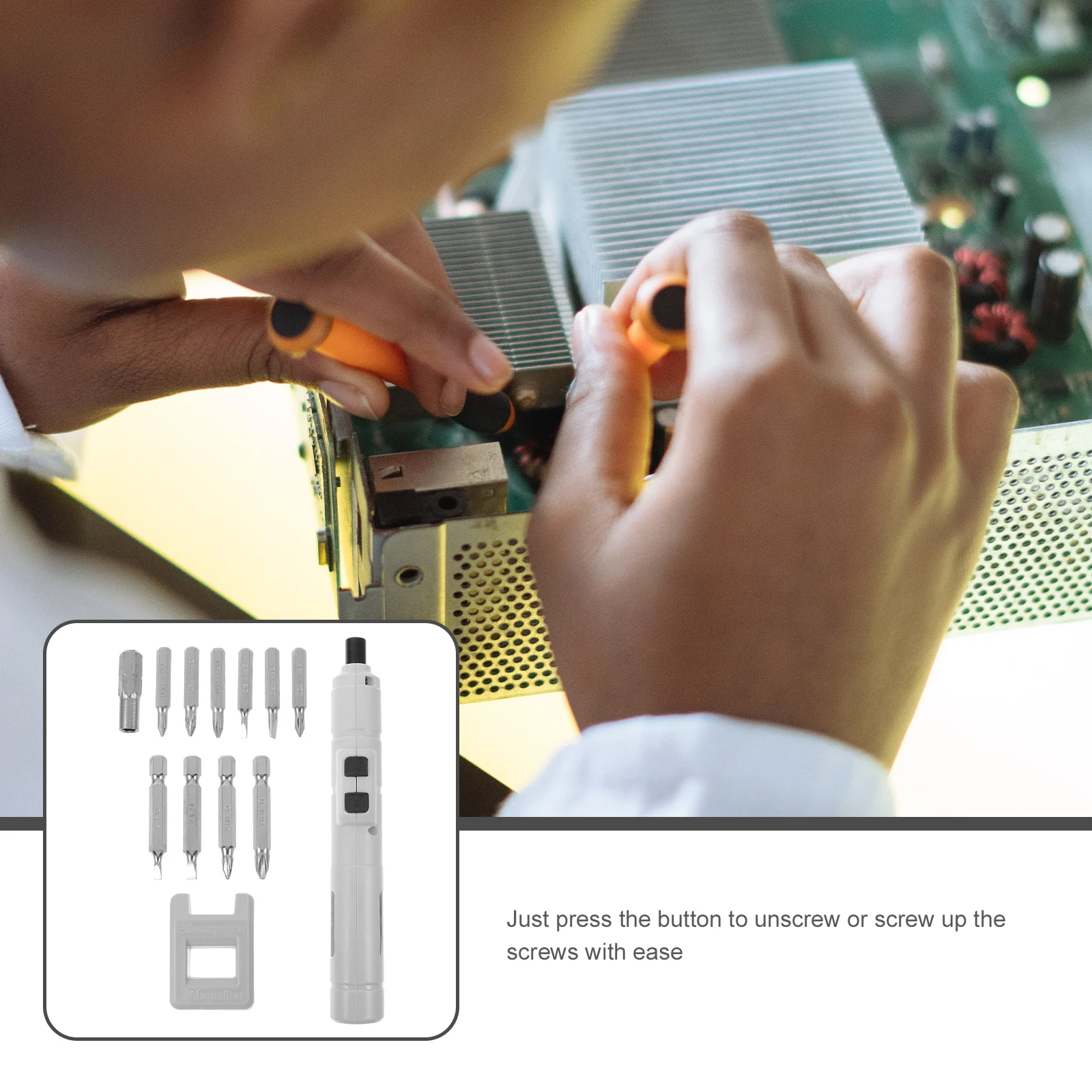 

36v 1100ma Lithium Battery Powered Screwdriver Kit Mini Electric Screw Driver With Usb Charging For Repair Work