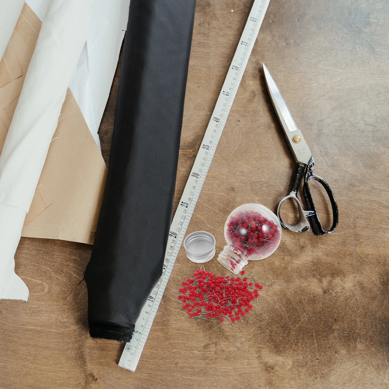 

600Pcs Colorful Pearl Head Sewing Pins Long Stainless Steel Straight Pins Storage Bottle for Fabric Dressmaking DIY Crafts