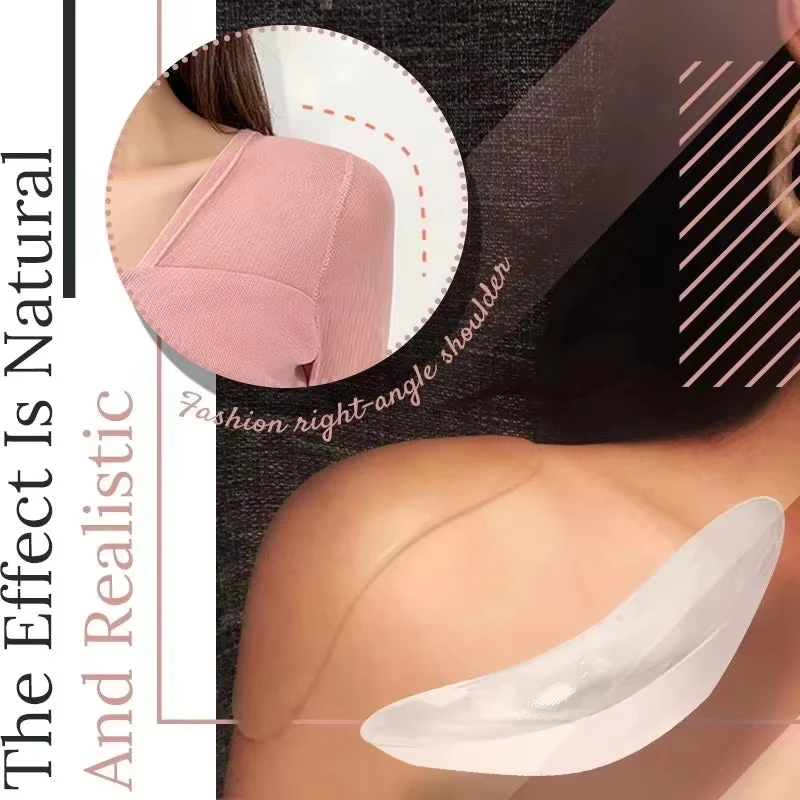 Image 5: Protège-épaule en silicone, magnifique support d'épaule à angle droit, unisexe, invisible, détachable et réutilisable