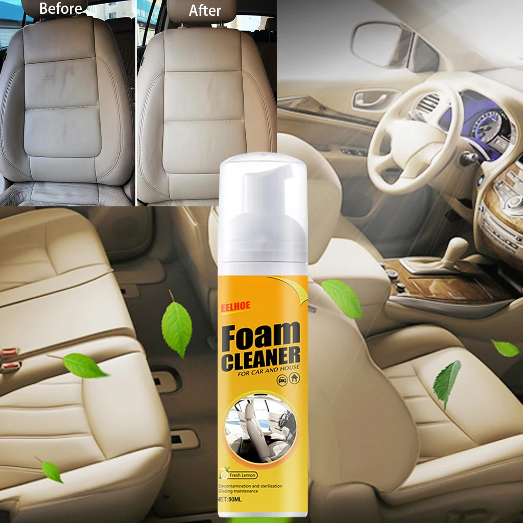 30ml 100ml Foam Cleaner Ceiling Leather Flannel Clean Tools Multifunctional Foam Cleaner Car Interior Seat Home Cleaning tool