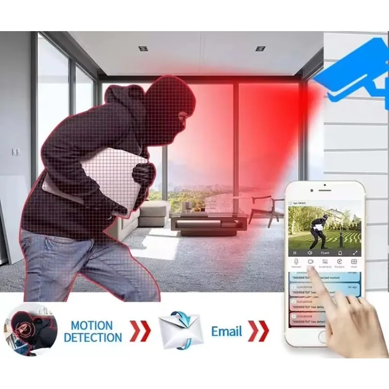 

Rscamtom 8CH CCTV Outdoor Wifi NVR Kit Motion Detection IP Camera Night Vision Wireless CCTV Surveillance Systems