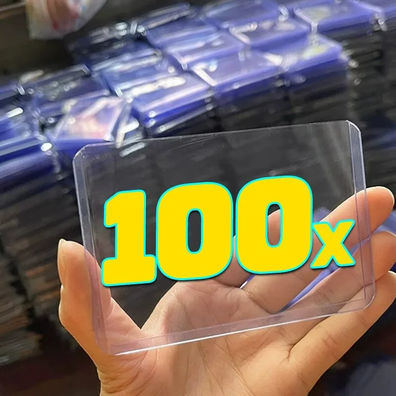 35PT Transparent Card Sleeves TopLoaders for Trading Cards, 1-100pcs