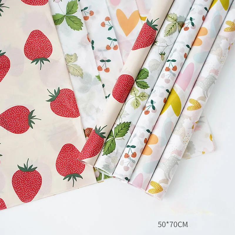 Fruit Tissue Papers Flower Wrapping Papers Shoes Gift Packaging Paper Roll Wine Clothing Wrapping Paper