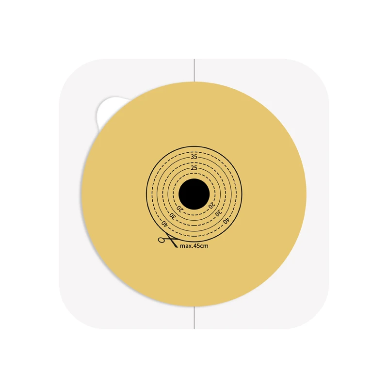 Base plate for two-piece system Colostomy Bags Colostomy Bags Shear hole15-45mm Double layer rubber plate anti-curling