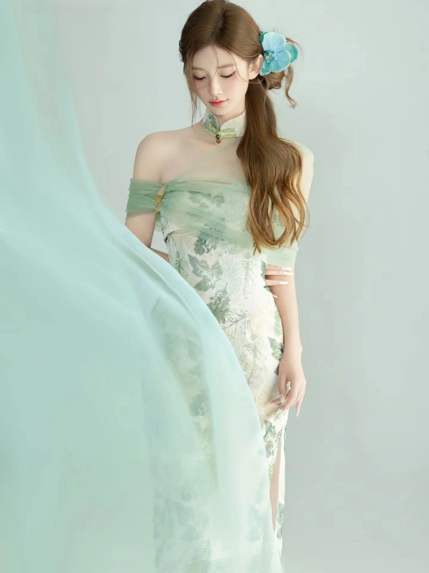 

New Vintage Chinese Photography Atmosphere Sensation Artistic Portrait Clothing Stage Costume Women's Fashion