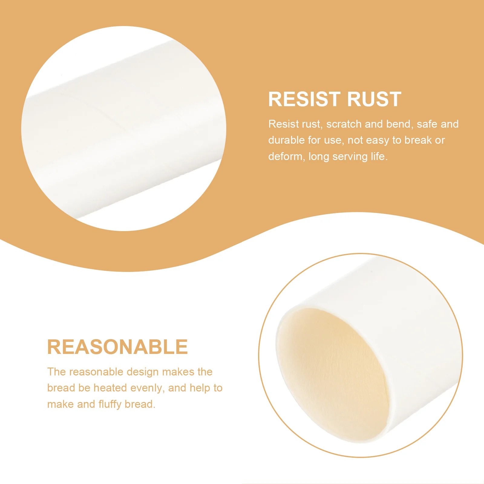 

36Pcs Paper Bread Mold Nonstick Hollow Baking Molds for Kitchen DIY Convenient Loaf Spiral Horn Bakeware Bread