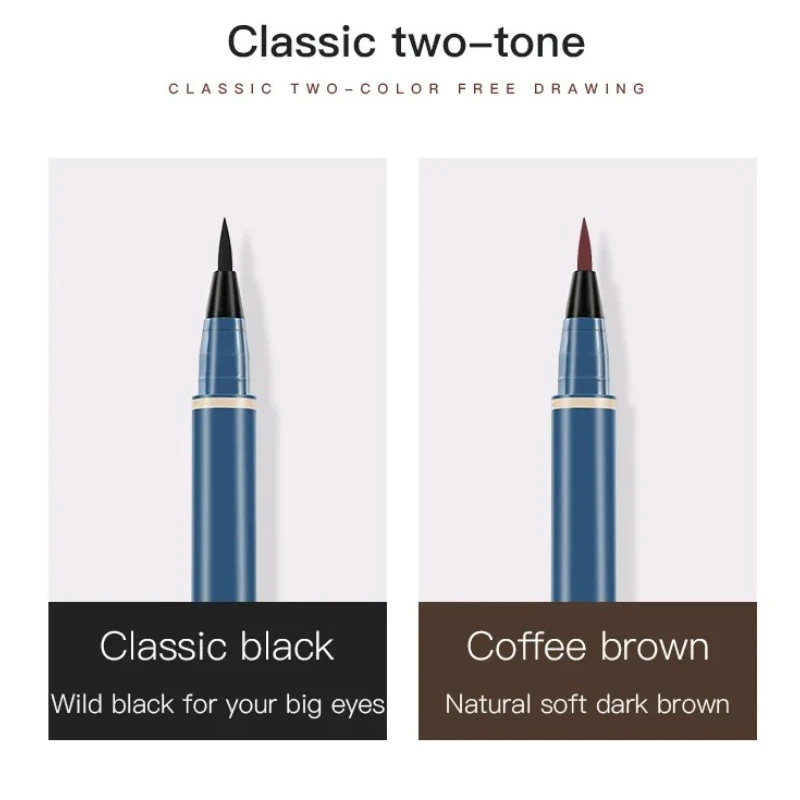 Free Shiping Eyeliner Liquid Pencil Cool Black Quick-drying Color Waterproof Sweatproof Non-smudge Eye Liner Pen Makeup Cosmetic