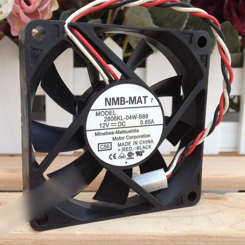 M  New NMB-MAT 2806KL-04W-B89 DC 12V 0.65A 3Pin Cooling Fan#QW