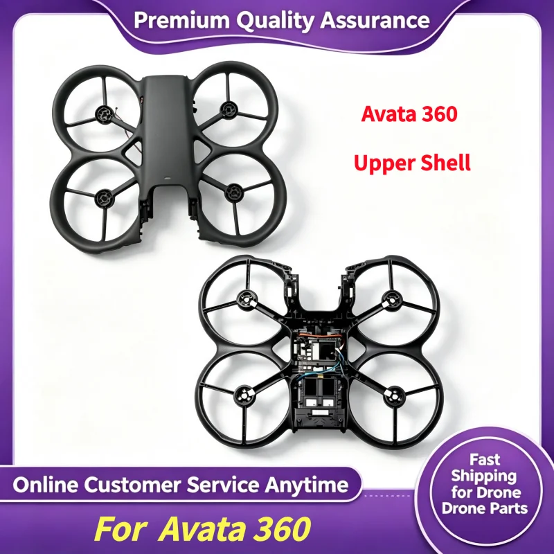 Original Drone Upper Frame Shell Top Cover For  Avata 360 Body Casing Replacement Repair Components 95% New