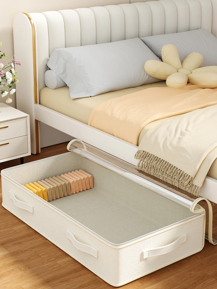 Große Aufbewahrungstasche für unter dem Bett, flache Aufbewahrungstasche, faltbare Kleideraufbewahrungstasche, Staubschutzbeutel für Bettdecken, Schuh-Organizer