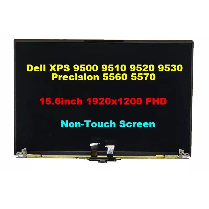 

New Genuine For Dell XPS 9510 LCD Screen Assembly FHD+ Non-Touch Silver DW7XN 15.6''