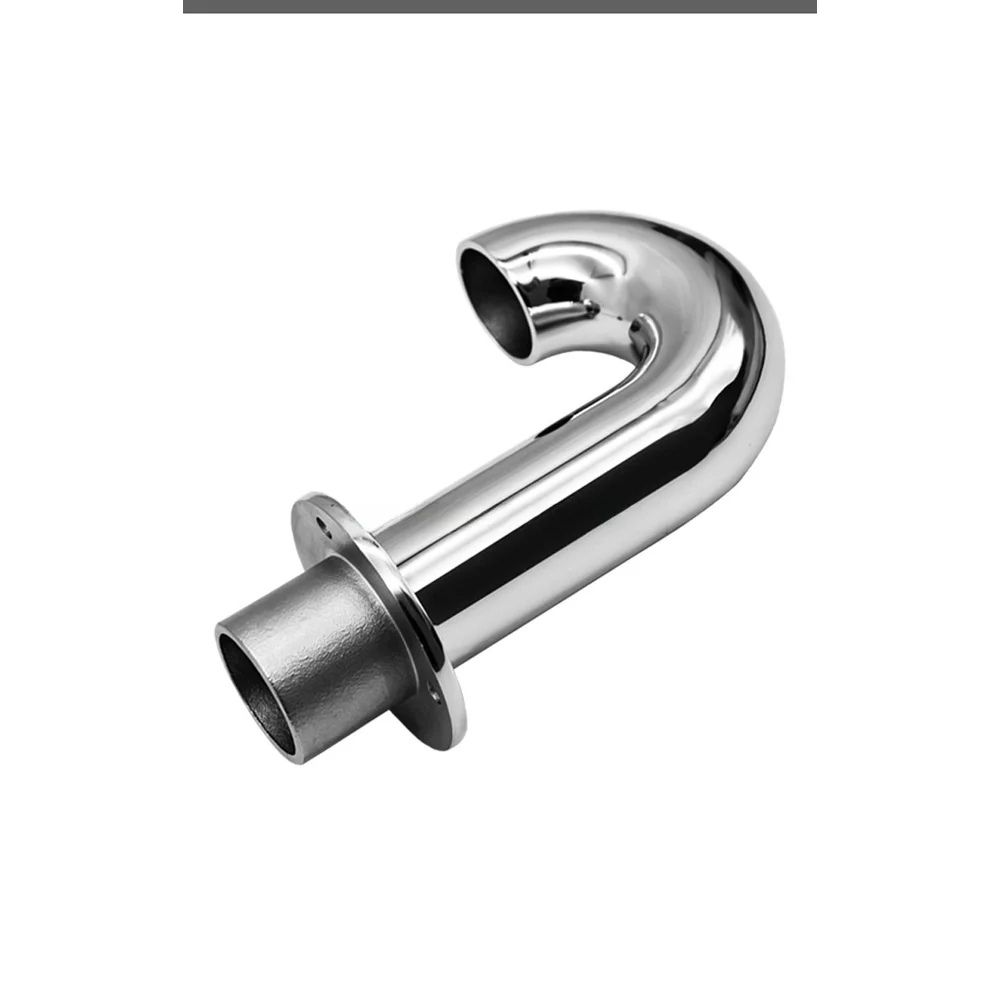 316 Stainless Steel Gooseneck Pipe Fitting 38mm for Efficient Air Circulation in Tight Marine Yacht Ventilation Spaces