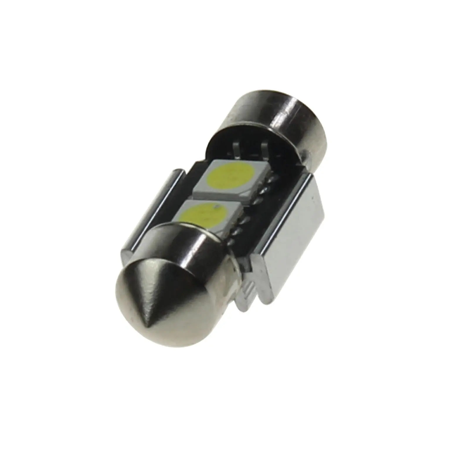 1x White AUTO 31MM Festoon Lamp Number plate Light Canbus Error Free 2 Emitters 5050 SMD LED 6428 Z20334