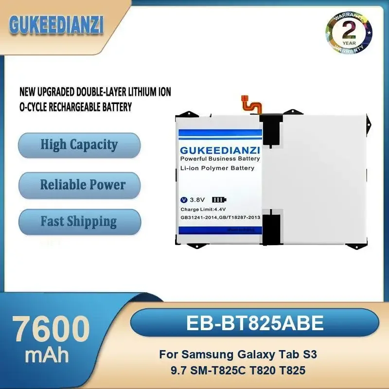 

EB-BT825ABE 7600mAh High Capacity Tablet Battery For Samsung Galaxy Tab S3 9.7 SM-T825C T820 T825
