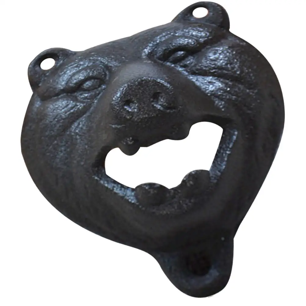

Wall Mounted Beer Bottle Opener Shaped as Small Bear Cap Openers for Party Home Bar Use Hardware Tool