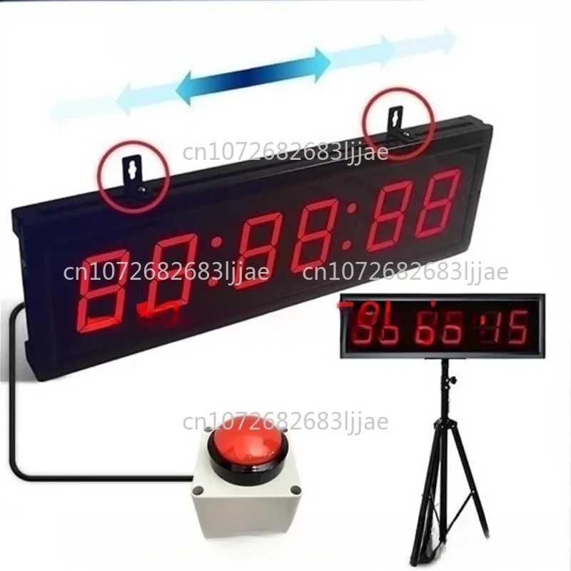 

Электронный таймер-секундомер для соревнований с кнопкой, подключаемый, [односторонний цифровой дисплей]