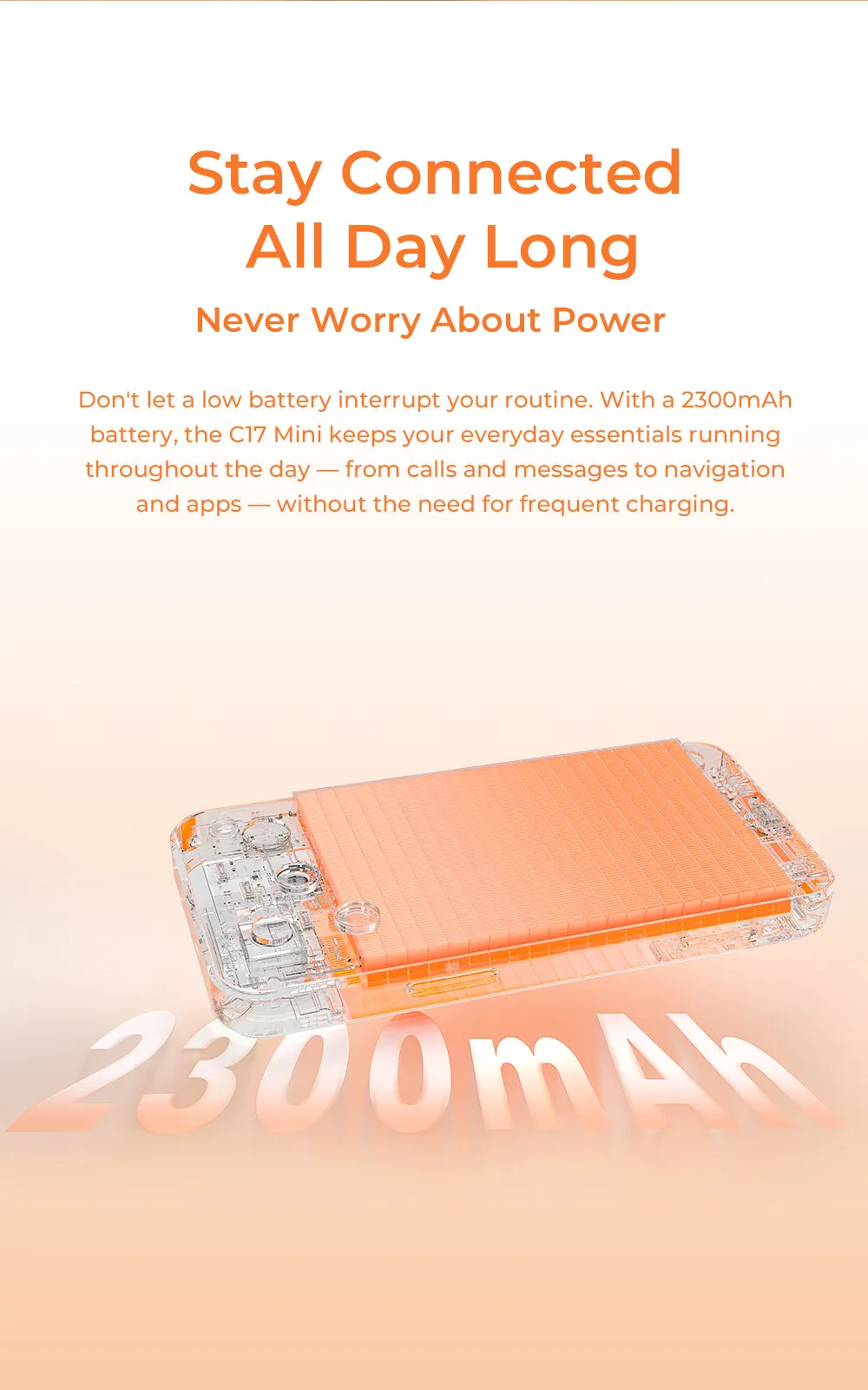 OUKITEL C17 mini Mini Smartphone, Up to 12GB RAM (3+9) + 32GB ROM, Ultra Compact Pocket Small Phone, 4" Mini Display, 2300mAh Battery, Gemini AI, Unlocked Android Mobile Phone