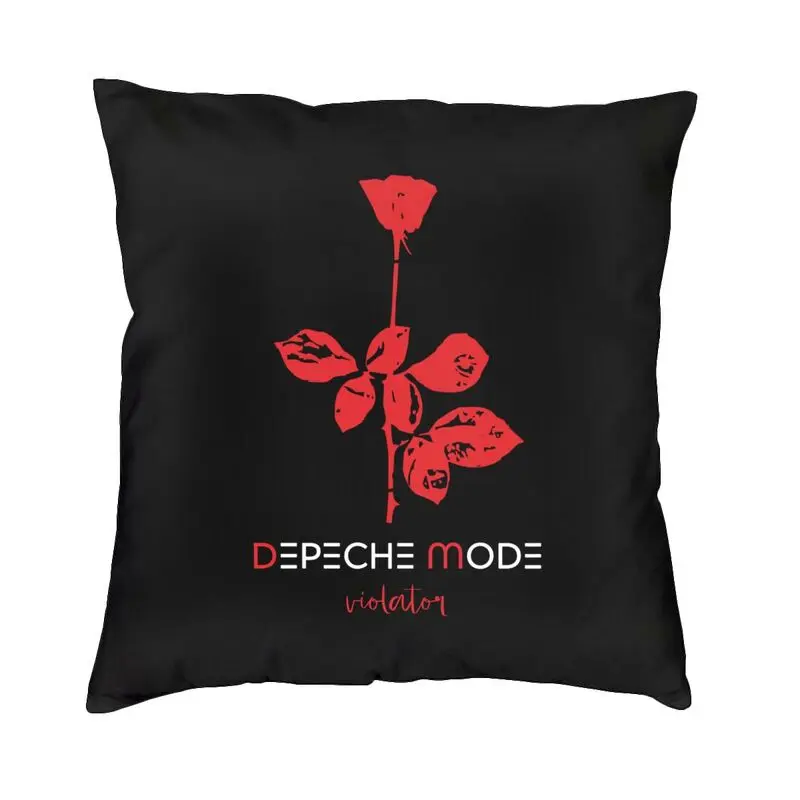 Luxury Electronic Rock Depeche Cool Mode Cushion Covers 40x40cm Soft Pillow Case for Sofa Car Square Pillowcase Decoration