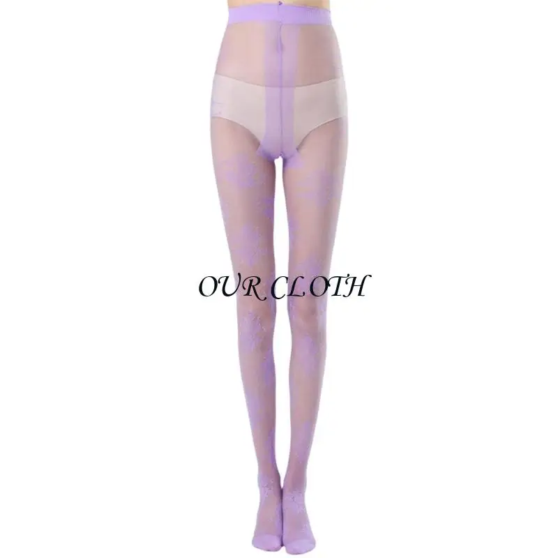 Women Sheer Tights High Waist Pantyhose,Patterned Control Top Stockings Hosiery Y1AC